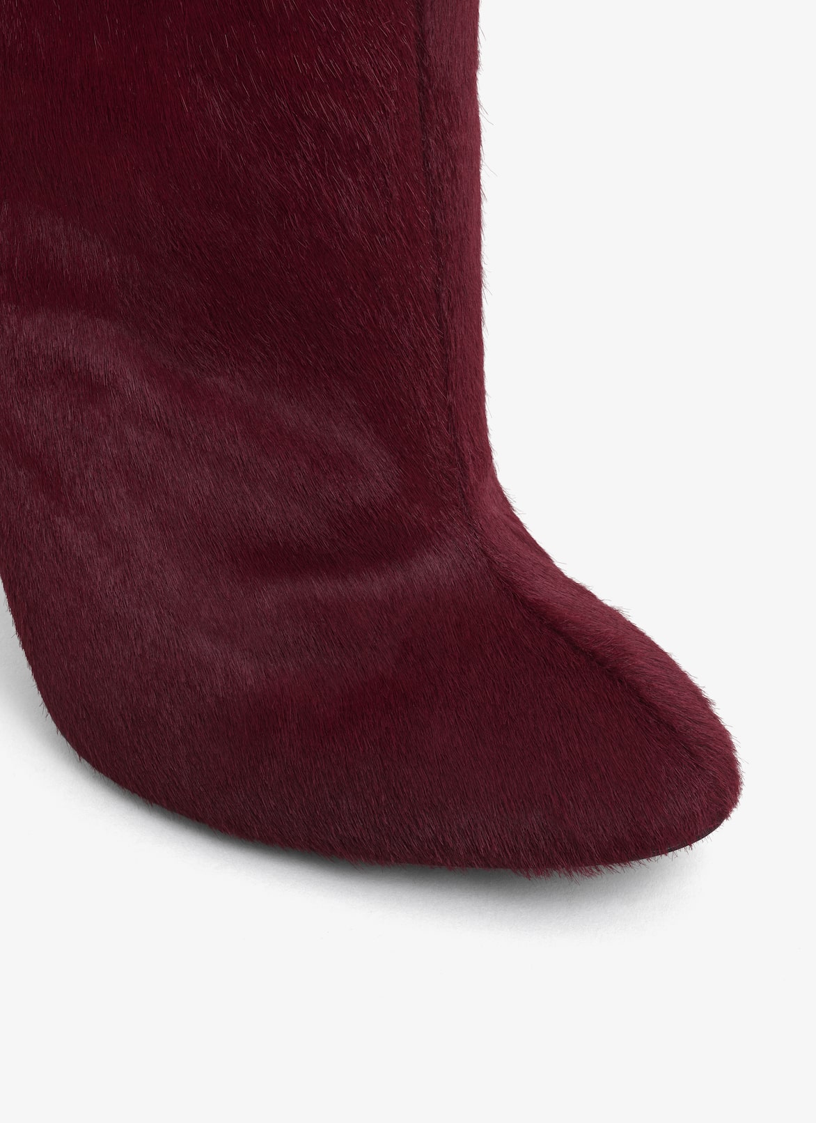 DECOLLETE CUISSARDES IN HAIRCALF ALAÏA RED DECOLLETE CUISSARDES IN HAIRCALF